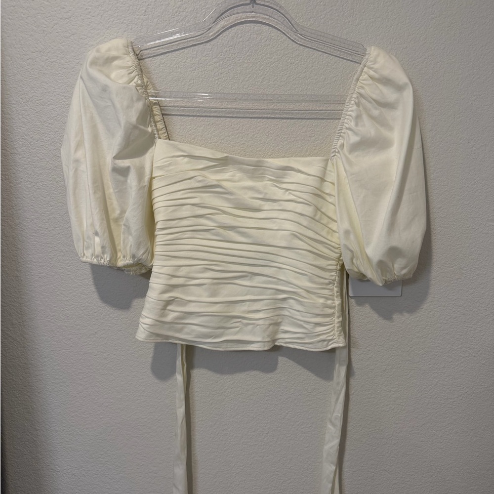 Reformation Puff Sleeve Top